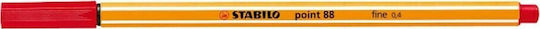 Stabilo Point 88 Μαρκαδόρος Σχεδίου Κόκκινος 0.4mm