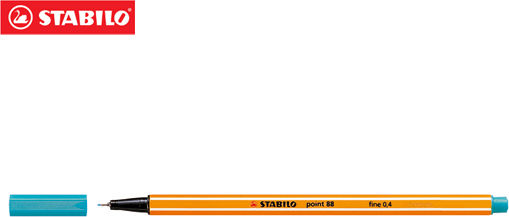 Stabilo Point 88 Stabilo Marker Gestaltung von Türkis Blau 0.4mm
