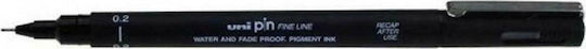 Uni-Ball Pin Line Μαρκαδόρος Σχεδίου Μαύρος 0.2mm