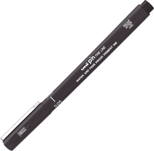 Uni-Ball Pin Line Μαρκαδόρος Σχεδίου Μαύρος 0.2mm