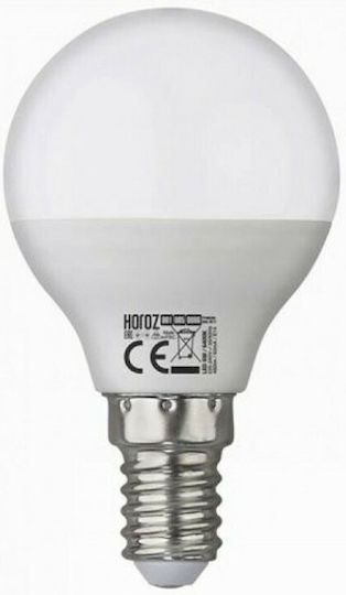 Atman LED крушка 6W 70mm за фасунга E14 и форма P45 Топло бяло 510лм