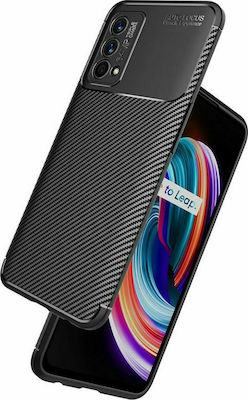 Tech-Protect Carbon Coperta din spate Silicon Negru (Realme GT Master)