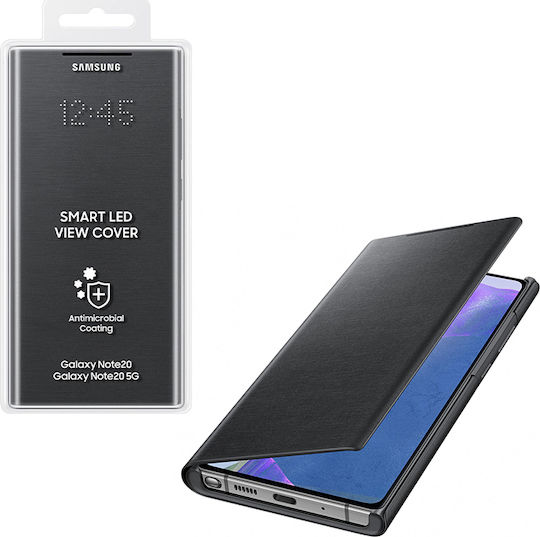 Samsung Led View Cover Book Synthetic Leather Black (Galaxy Note 20)