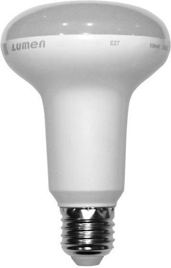 Adeleq Bec LED 8W 115mm pentru Soclu E27 și Formă R80 Alb rece 750lm