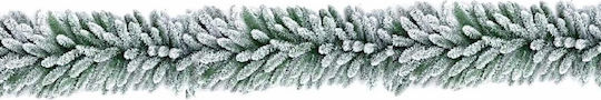 JK Home Decoration Schneebedeckte Weiße Weihnachtsgirlande