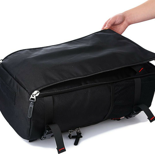 Kaka Carry On Durable Sack Voyage Back 40lt Black Fabric L55xW20xH32cm