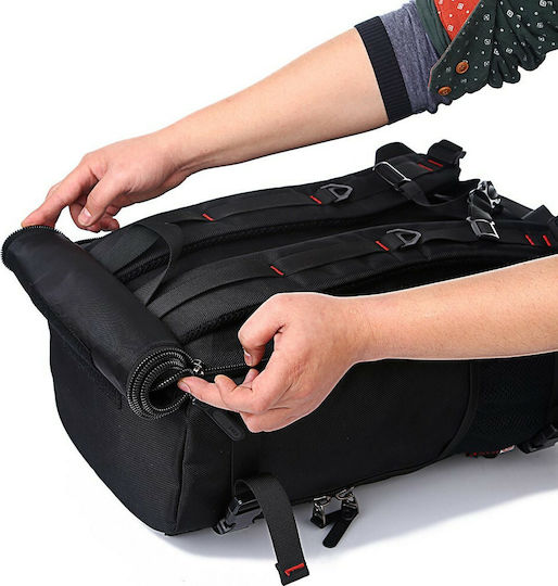 Kaka Carry On Durable Sack Voyage Back 40lt Black Fabric L55xW20xH32cm