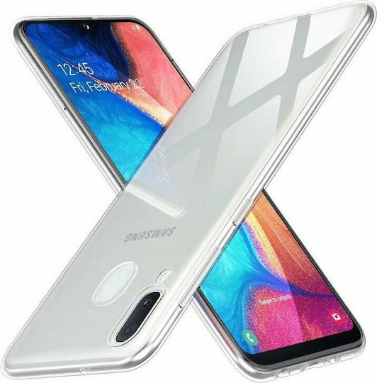 Hurtel Back Cover Σιλικόνης 0.5mm Διάφανο (Galaxy A20e)
