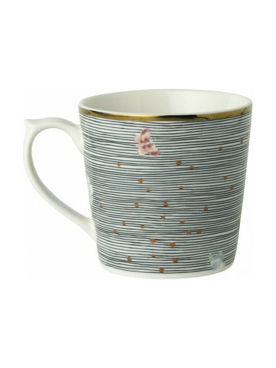 Laura Ashley Heritage Κούπα Κεραμική Midnight Pinstripe Uni 220ml