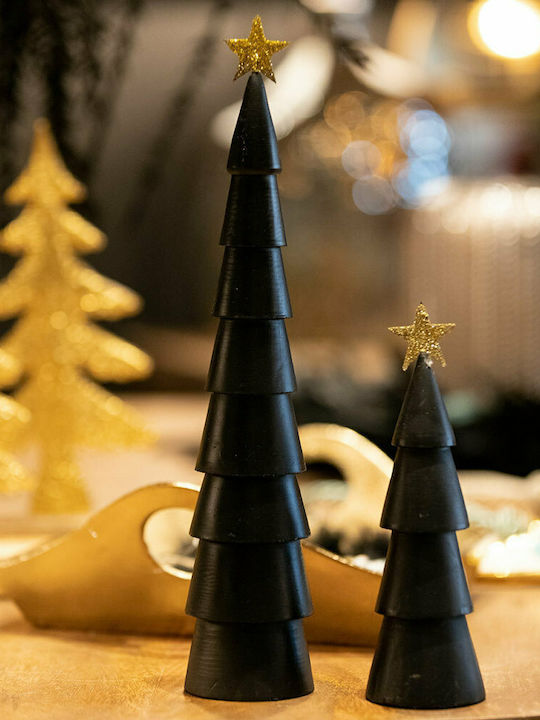 InTheBox Christmas Decorative Wood Tree Cone 18.5cm Black