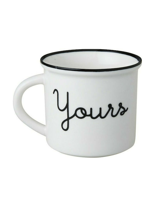 Dutch Rose Yours-Mine Cană Ceramică Albă 330ml