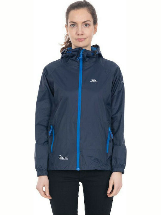 Qikpac Jacke Wasserdicht und Winddicht Marineblau