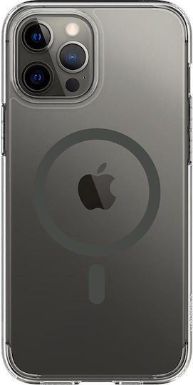 Spigen Ultra Hybrid Mag Plastic / Silicone Back Cover Transparent (iPhone 12 Pro Max)