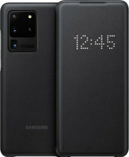 Samsung Led View Cover Книга Изкуствена кожа Черен (Galaxy S20 Ultra)