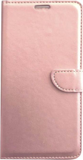 Book Δερματίνης Ροζ Χρυσό (Redmi Note 8 Pro)