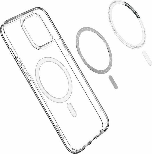 Spigen Ultra Hybrid Mag Plastic / Silicone Back Cover Transparent (iPhone 12 Pro Max)