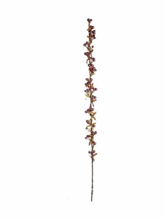 JK Home Decoration Χριστουγεννιάτικο Διακοσμητικό Κλαδί Μήκους 75εκ. Καφέ Πέρλα
