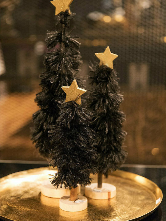 InTheBox Christmas Decorative Wood Tree 33.5cm Black 6pcs