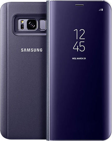 Hurtel Clear View Book Πλαστικό Μωβ (Galaxy S8)