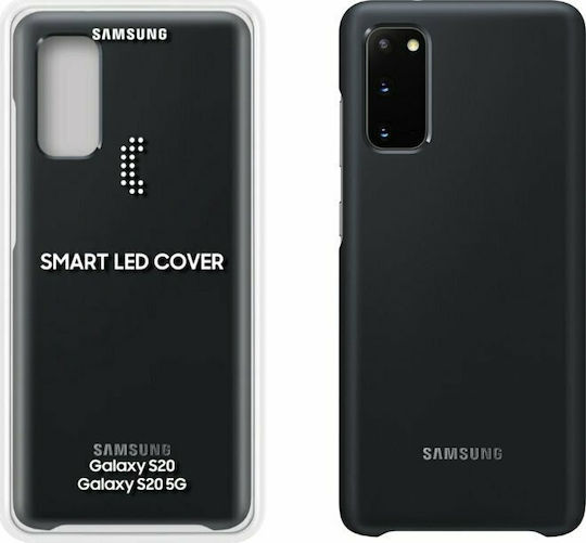 Samsung Umschlag Rückseite Kunststoff Schwarz (Galaxy S20)