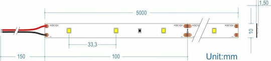 Cubalux Ταινία LED 12V Φυσικό Λευκό Φως 5m Τύπου SMD2835