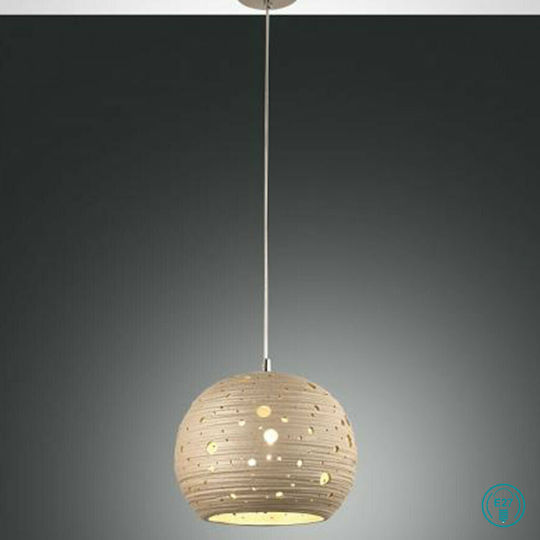 Fabas Luce Corvara Pendant Light Bronze with Socket E27 25cm