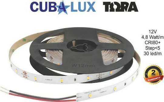 Cubalux Wasserdicht LED-Streifen 12V Warmes Weiß Licht 5m Typ SMD2835