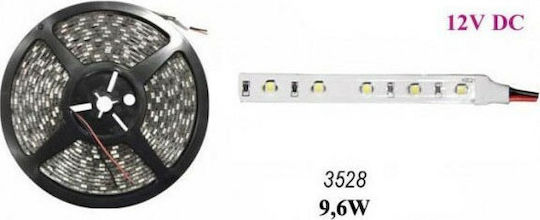 Atman LED-Streifen 12V Warmes Weiß Licht 5m Typ SMD3528 mit Netzteil