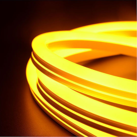 V-TAC Rezistent la apă Bandă LED 24V Galben Lumină 10m Neon Flex