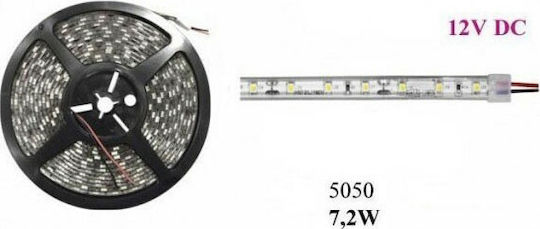 Atman Αδιάβροχη Ταινία LED 12V Κίτρινο Φως 5m Τύπου SMD5050