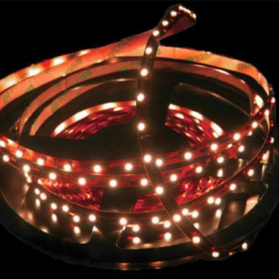 Aca Waterproof LED Strip Power Supply 24V with Red Light Length 5m and 60 LEDs per Meter SMD5050