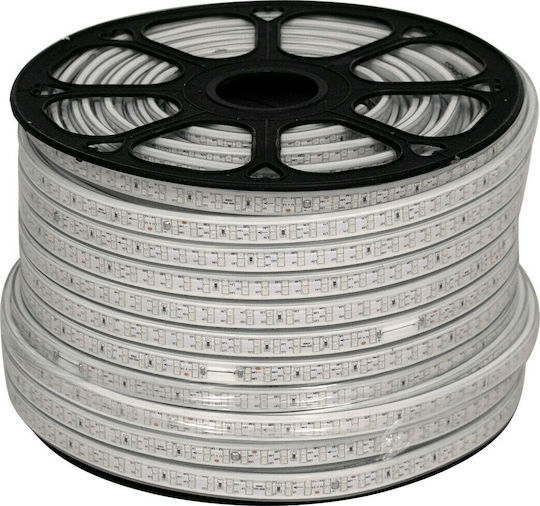 GloboStar Αδιάβροχη Ταινία LED 220V Πράσινο Φως 1m Τύπου SMD2835