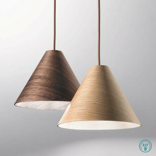 Fabas Luce Esino Pendant Light Brown with Socket E27 25cm