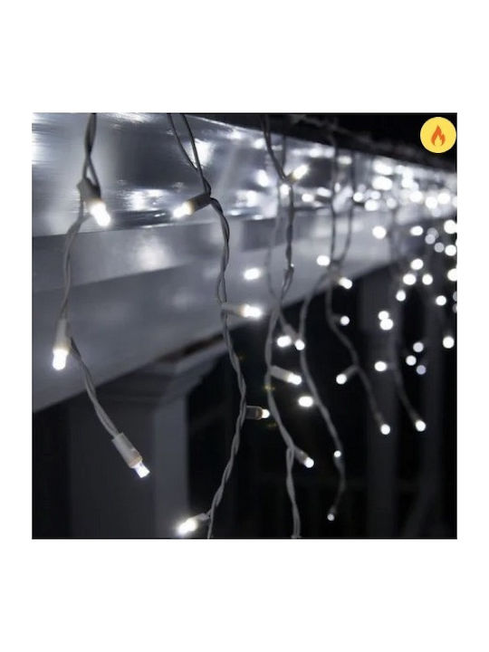144 Λαμπάκια LED 3μ. x 60εκ. Ψυχρό Λευκό τύπου Βροχή