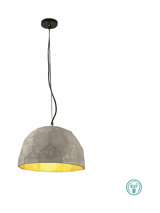 Fabas Luce Bloom Pendant Light Single-Light for Socket E27 Gray