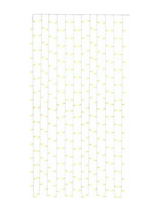 300 Lichterketten LED 6.1m. x 250cm Weiße Typ Vorhang 1Stück
