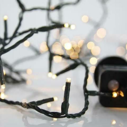 100 Lights LED 8m. Warm White in String 1pcs