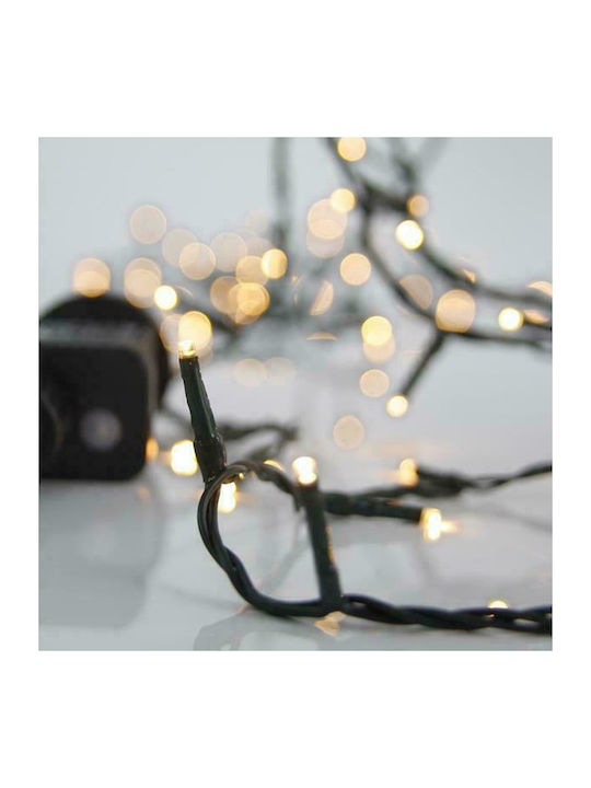 100 Lights LED 4.95m. Warm White in String 1pcs