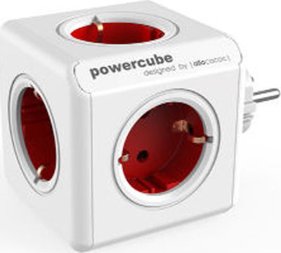 Allocacoc Original PowerCube 5 Prize fără cablu Roșu