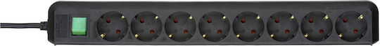 Brennenstuhl Power Strip with Surge Protection 8 Positions with Switch and Cable 3m