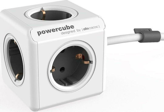 Allocacoc 1306GY/DEEXPC 1300/DEEXPC PowerCube 5 Positions with Cable 1.5m Gray
