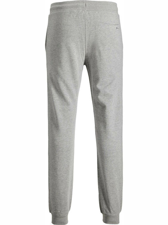 Gordon Football Sweatpants with Elastic Light Grey Melange
