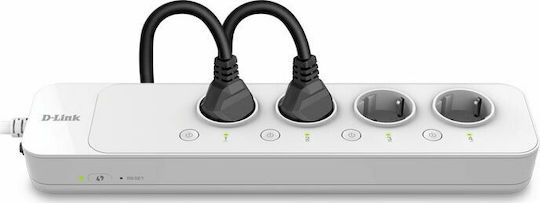 D-Link Smart Power Strip Smart Πολύπριζο 4 Θέσεων με Διακόπτη και Καλώδιο 1.5m