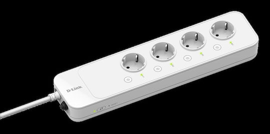 D-Link Smart Power Strip Smart Πολύπριζο 4 Θέσεων με Διακόπτη και Καλώδιο 1.5m