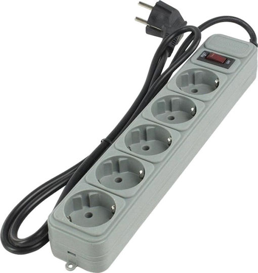 Gembird Power Strip with Surge Protection 6 Positions with Switch and Cable 1.8m