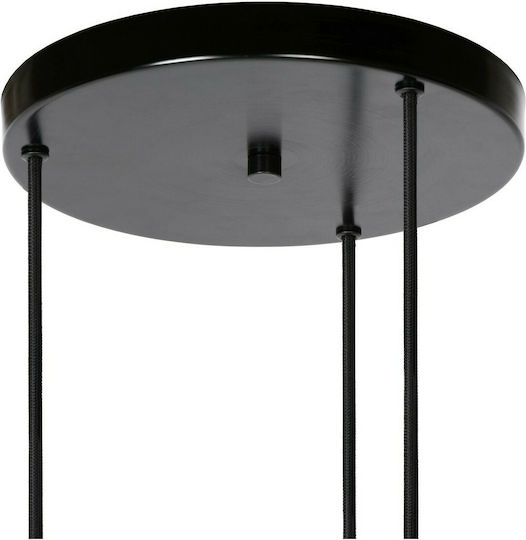Lucide Lightning Orlando Κρεμαστό Φωτιστικό Μαύρο με Ντουί E27 32εκ.