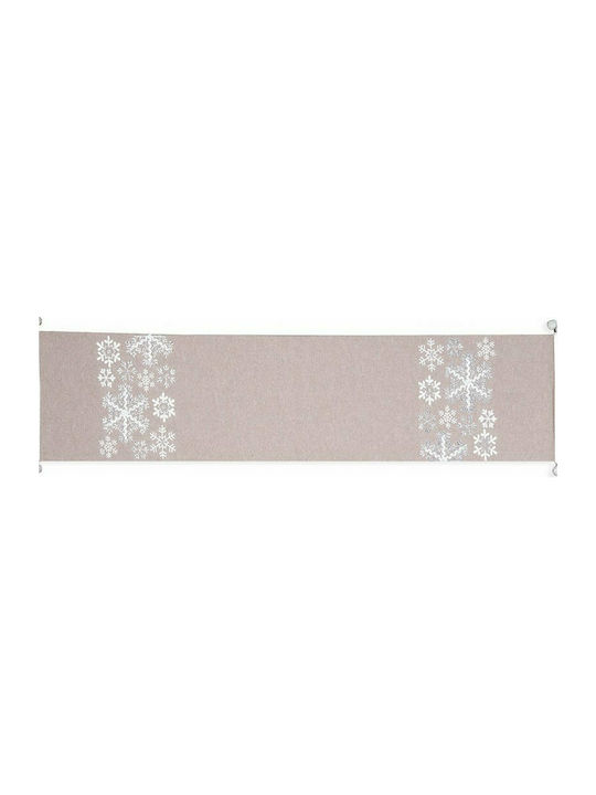 Nef-Nef Homeware Snow Χριστουγεννιάτικο Τραπεζομάντηλο Υφασμάτινο Ράνερ Άγιοι Βασίληδες 150x33εκ.