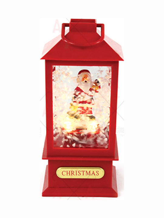 Christmas Decorative Traffic Light Lighted with Santa Claus 10x10x20cm
