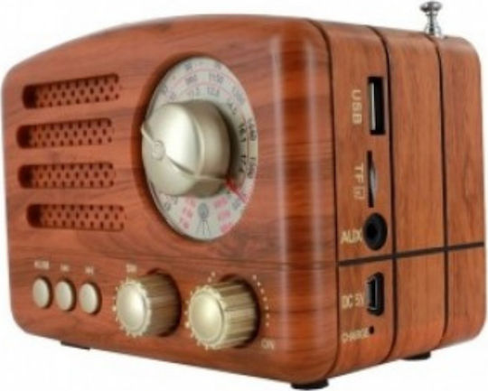 CMiK MK-615BT Retro cu Bluetooth și USB Maro