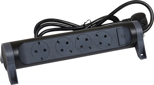 Legrand Surgearrest Power Strip 4 Sockets with Switch and 3m Cable